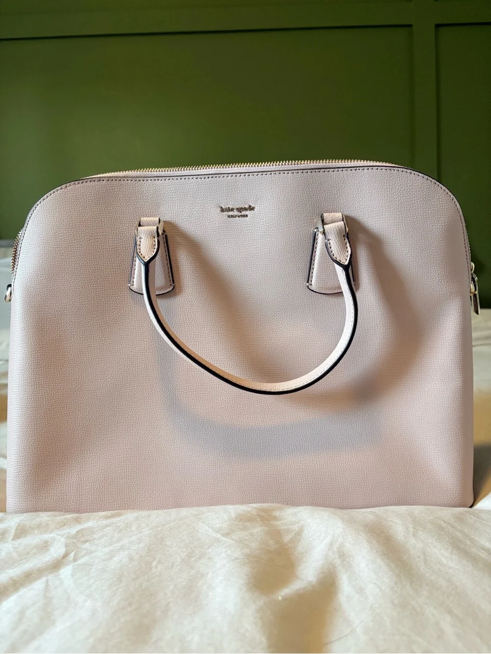 kate spade Pale Pink Structured Leather Satchel